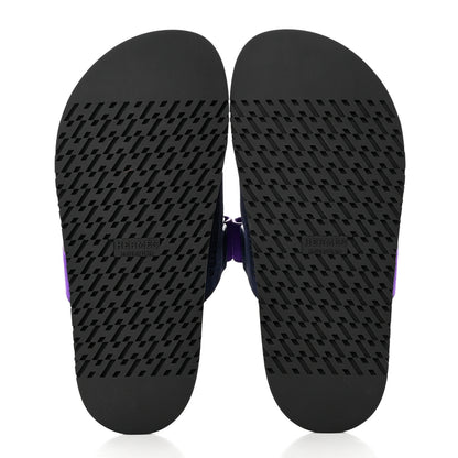 Hermes Suede Goatskin Womens Chypre Sandals 36.5 Marine Violet Majorette 5 of 9