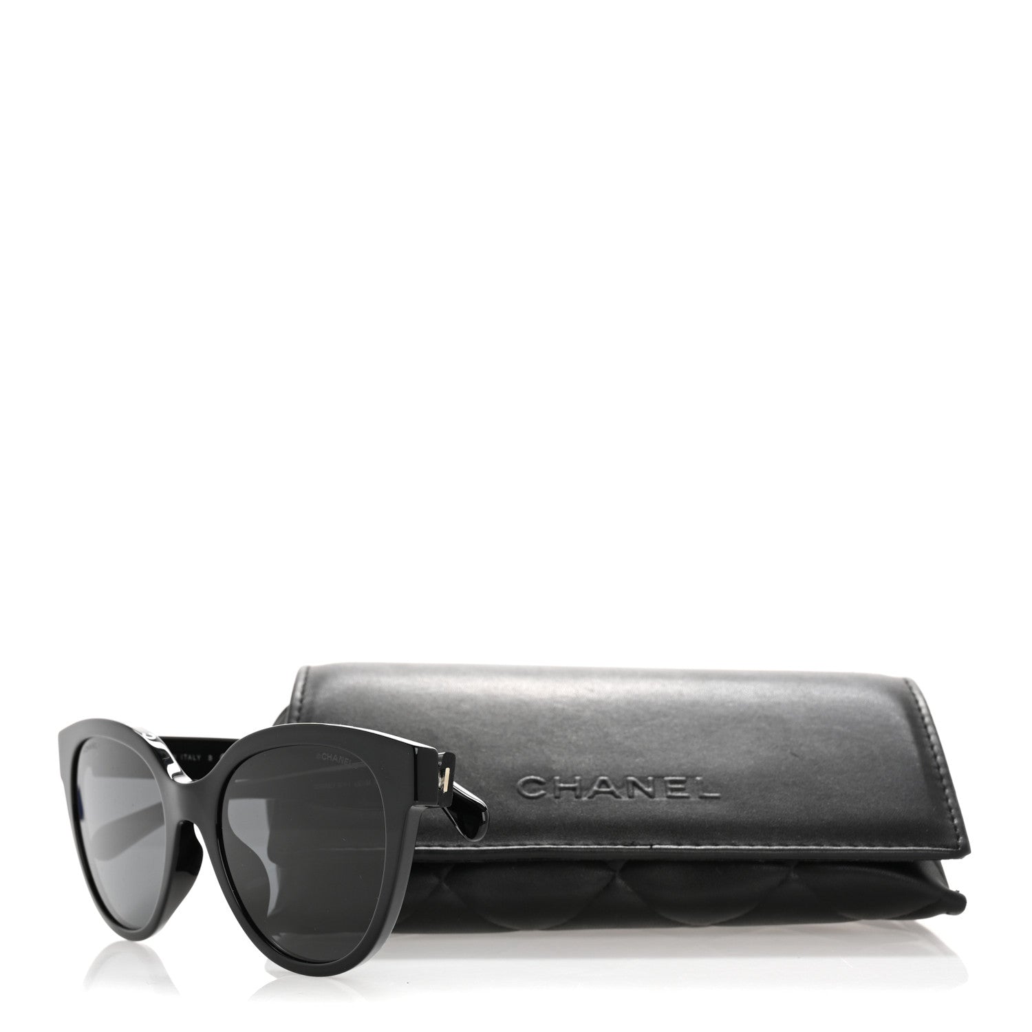 Chanel Acetate CC Butterfly Sunglasses 5414-A Black 9 of 9