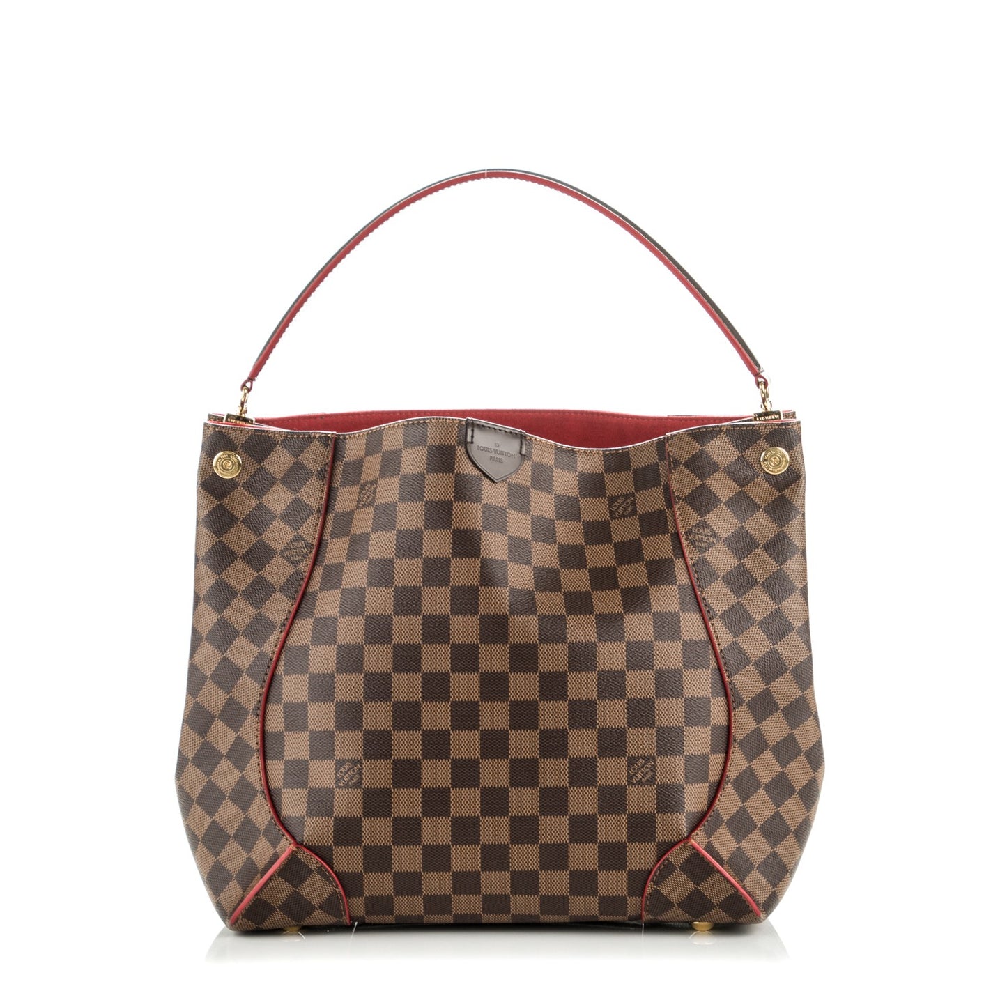 Damier Ebene Caissa Hobo Cherry