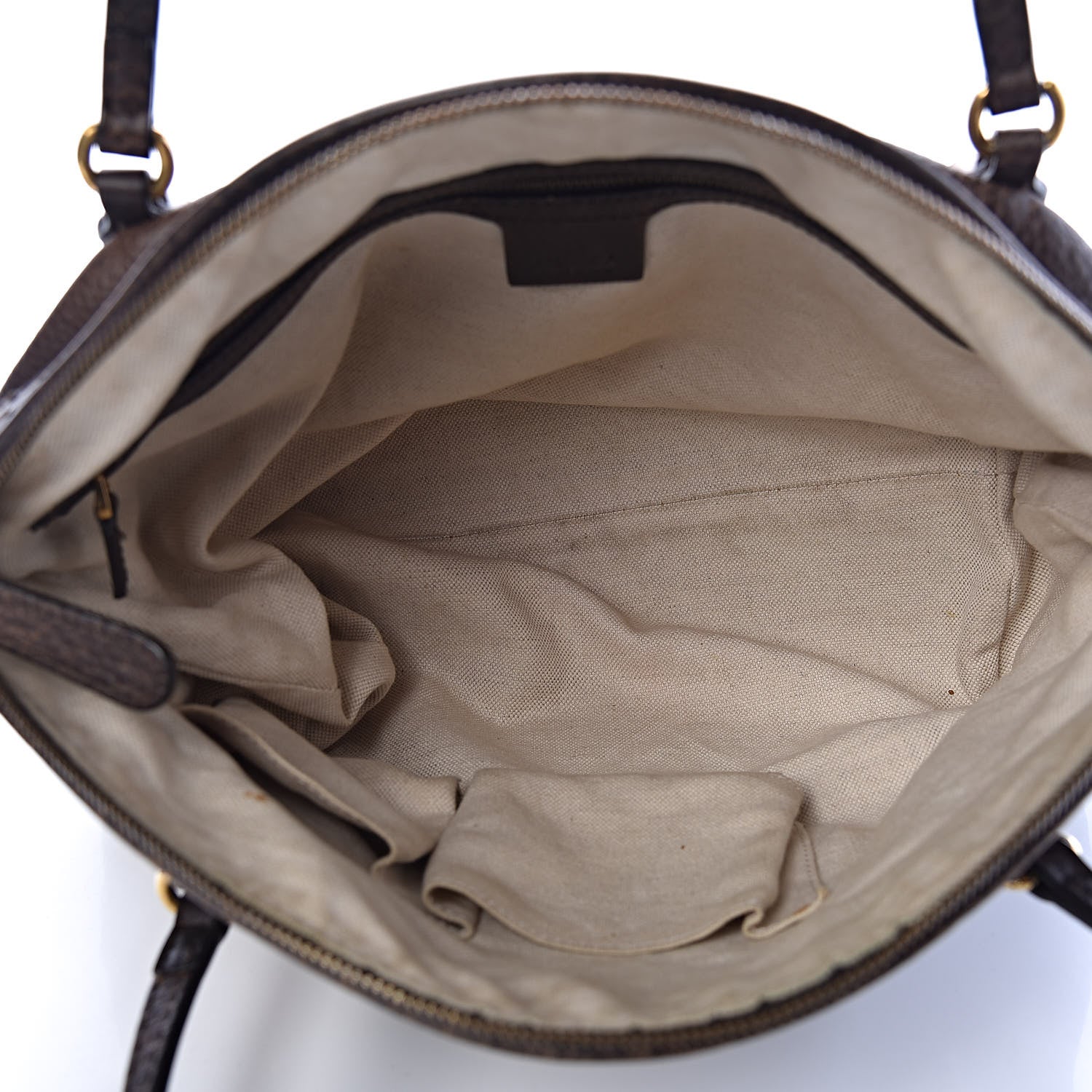 Gucci Calfskin Laidback Crafty Dome Satchel Dark Brown 5 of 14