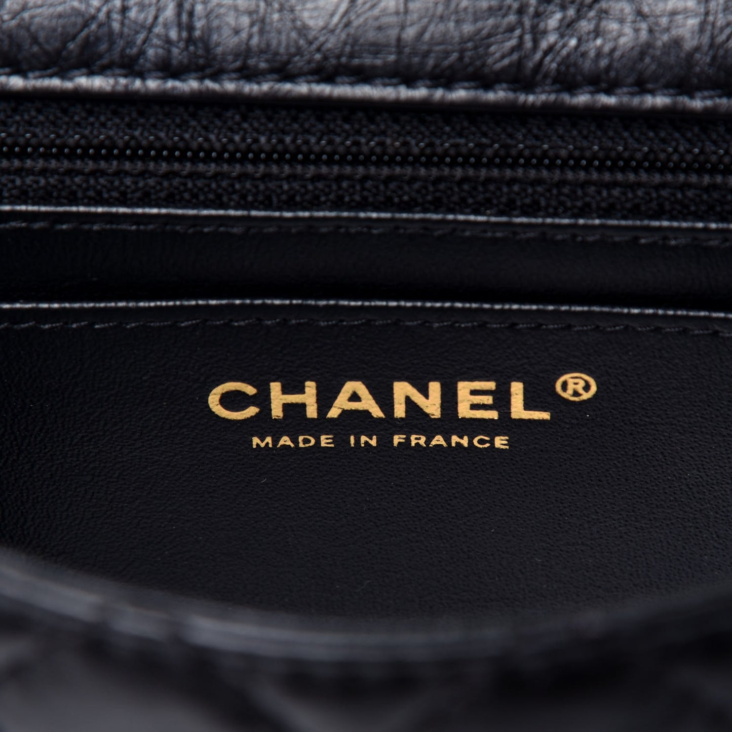 Aged Calfskin Quilted 2.55 Reissue Mini Flap Black