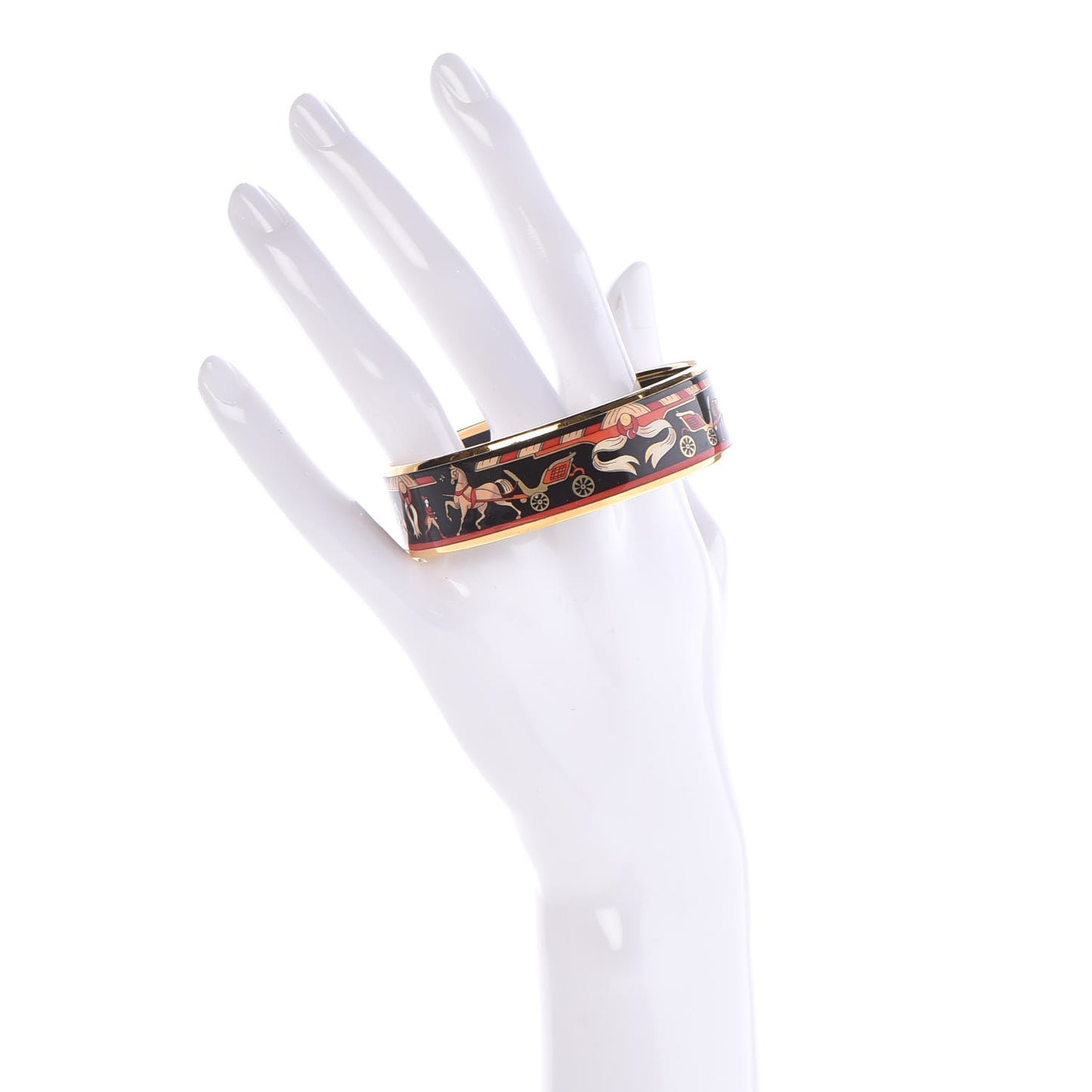 Enamel Printed Wide Chariots Bracelet 65