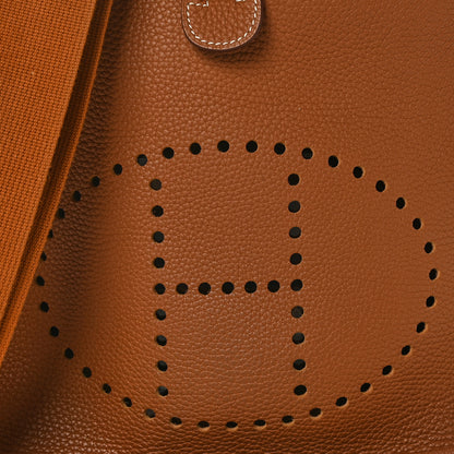 Hermes Taurillon Clemence Evelyne III GM Gold 8 of 10