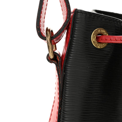 Louis Vuitton Epi Bi-Color Noe Castillan Red Black 11 of 15