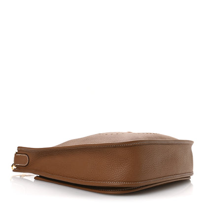 Hermes Taurillon Clemence Evelyne III PM Gold 4 of 10