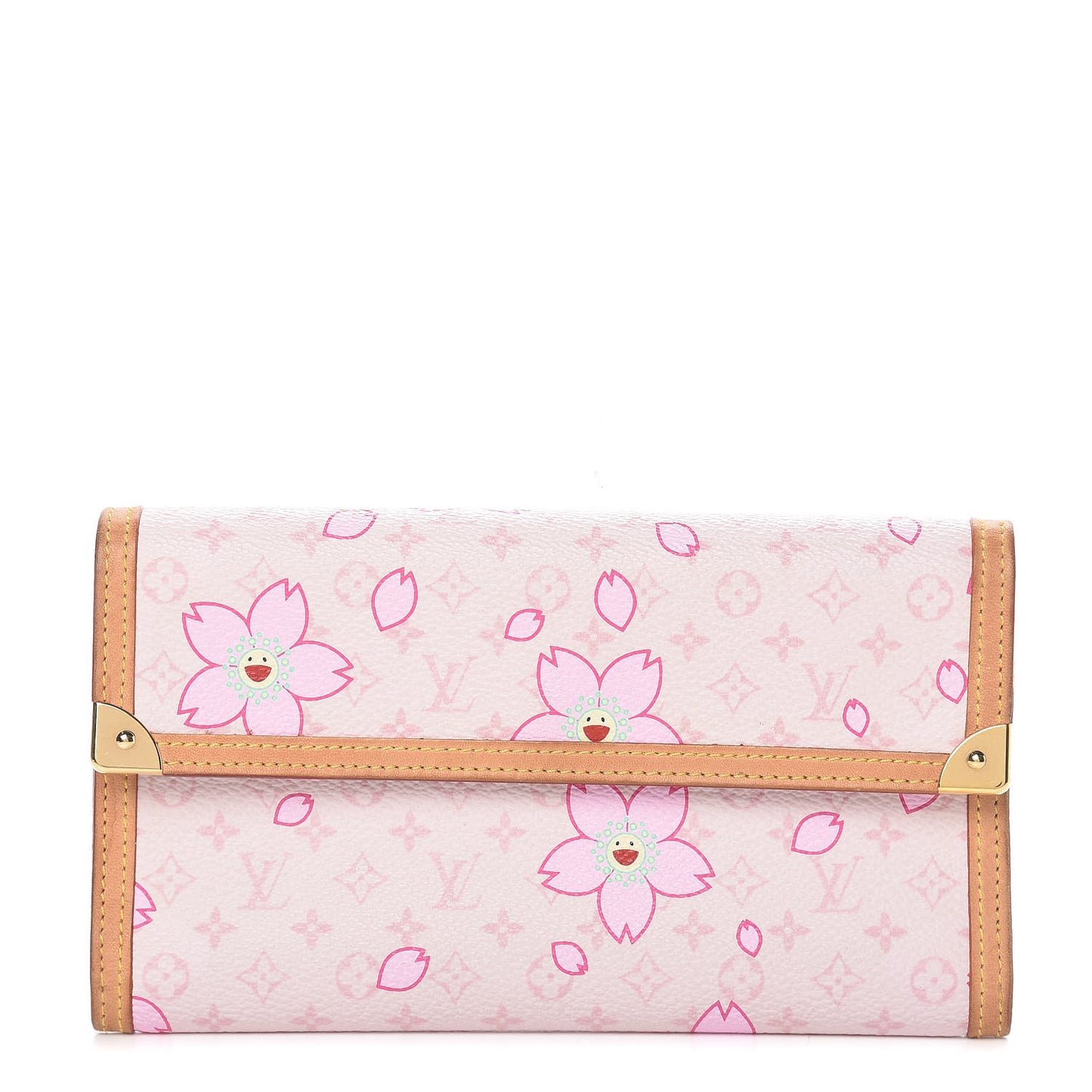 Monogram Cherry Blossom Porte Tresor International Wallet Pink