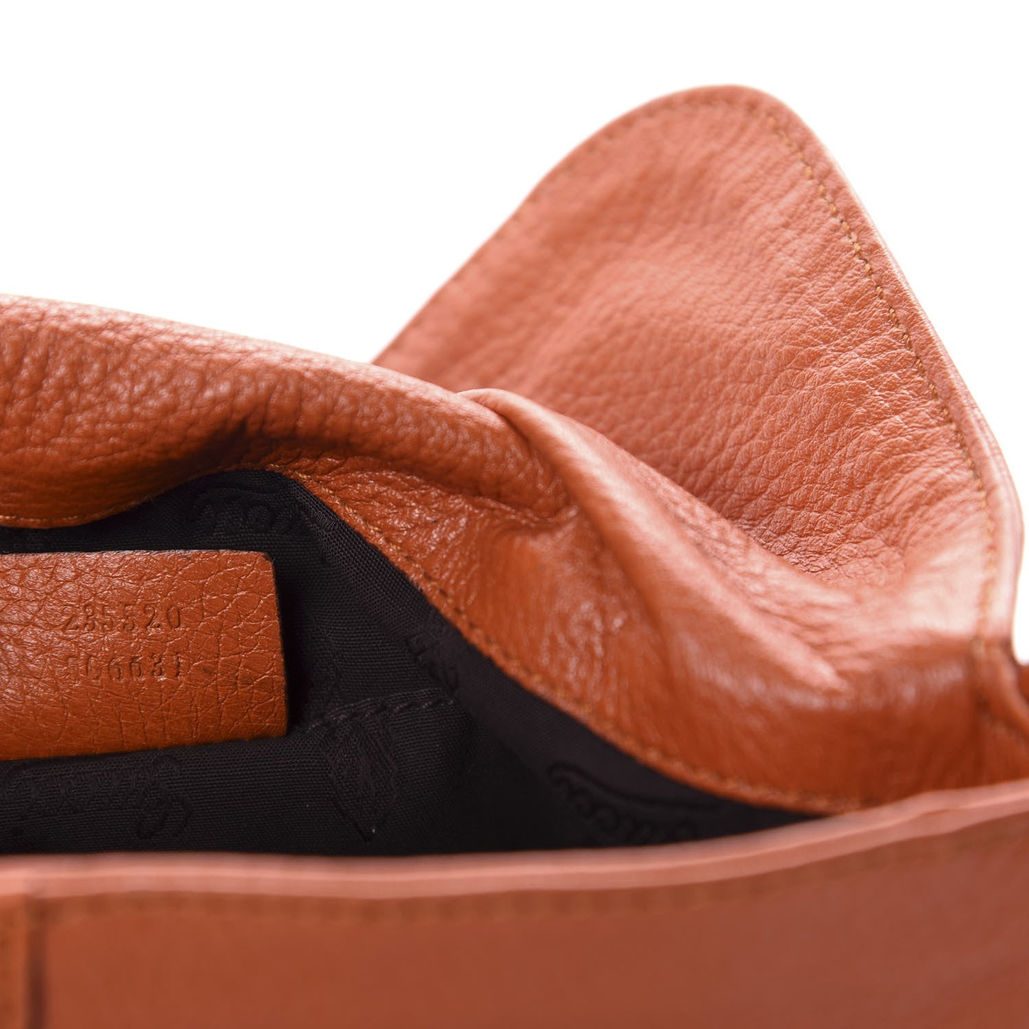 Gucci Calfskin Bamboo Croisette Evening Bag Orange 9 of 11
