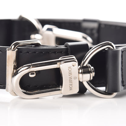 Louis Vuitton Calfskin 25mm Adjustable Shoulder Strap Black 2 of 3