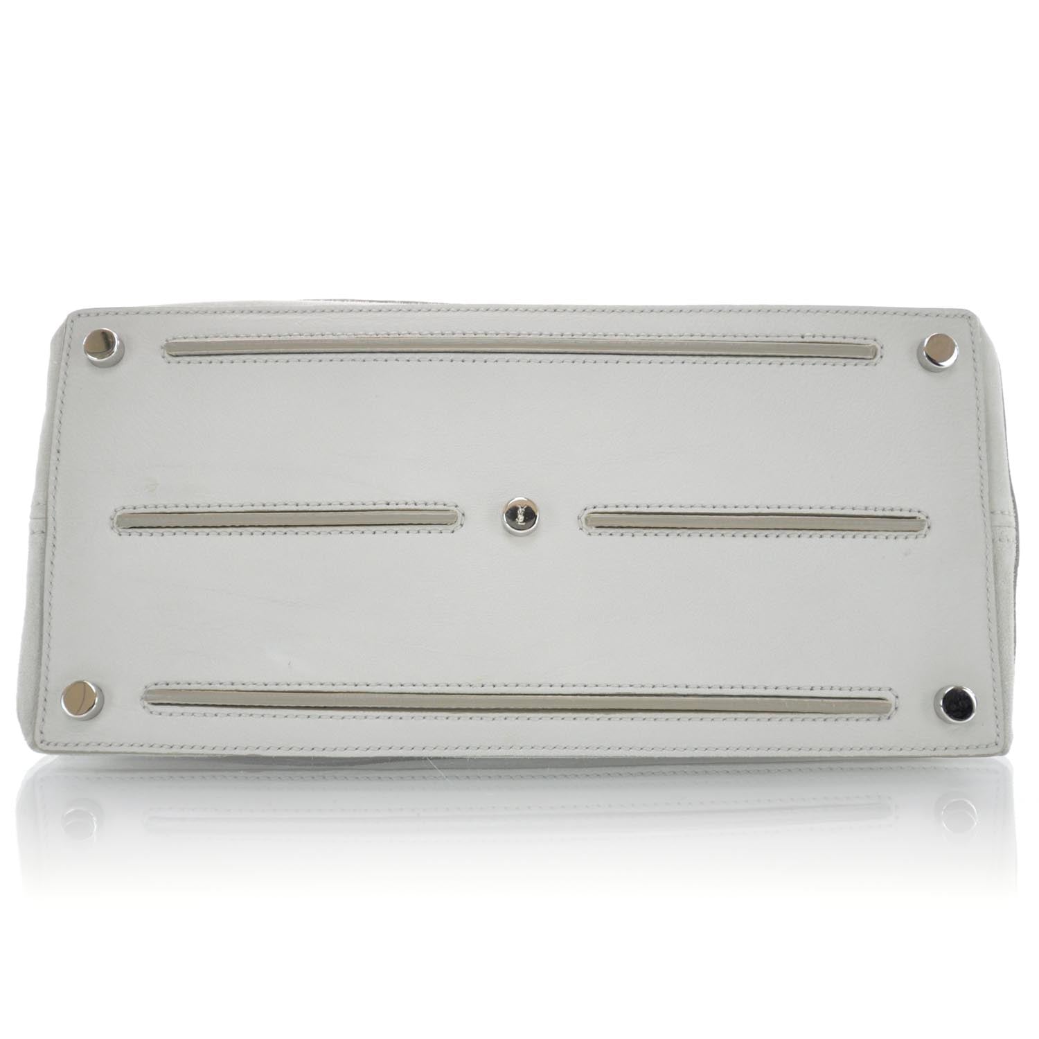 Saint Laurent Leather Medium Muse Two White 6 of 9