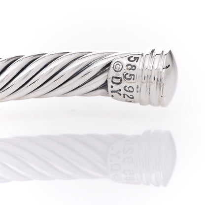 David Yurman Sterling Silver 14K Yellow Gold 5mm Cable Classics Two Station Bracelet 4 of 5