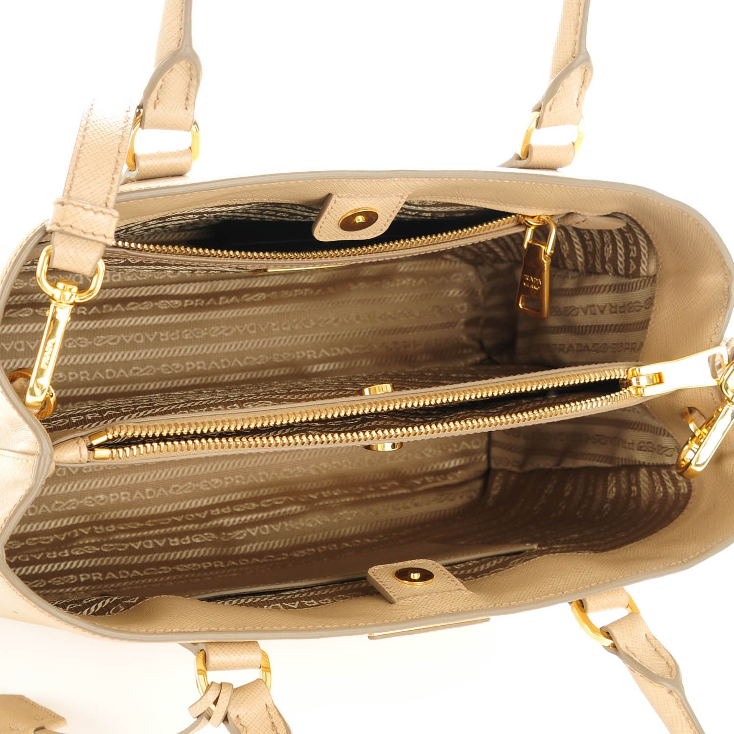 Prada Saffiano Lux Medium Tote Sabbia 5 of 8