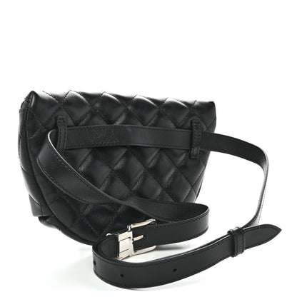 Chanel Calfskin Quilted Uniform Waist Belt Bag Black 3 of 10