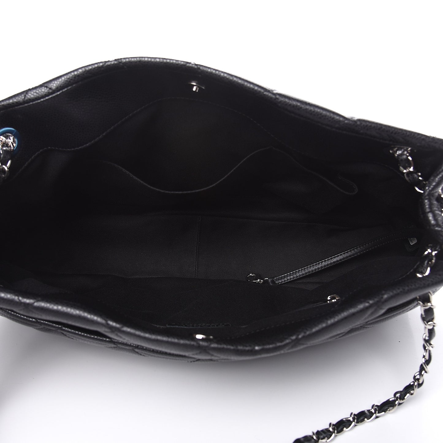 Caviar Quilted Timeless CC Soft Tote Black