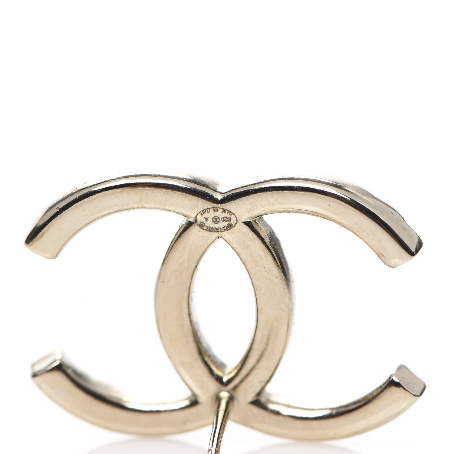 Chanel Baguette Crystal High Society CC Earrings Gold 4 of 4