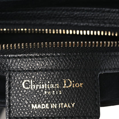 Christian Dior Grained Calfskin Saddle Bag Black 5 of 9