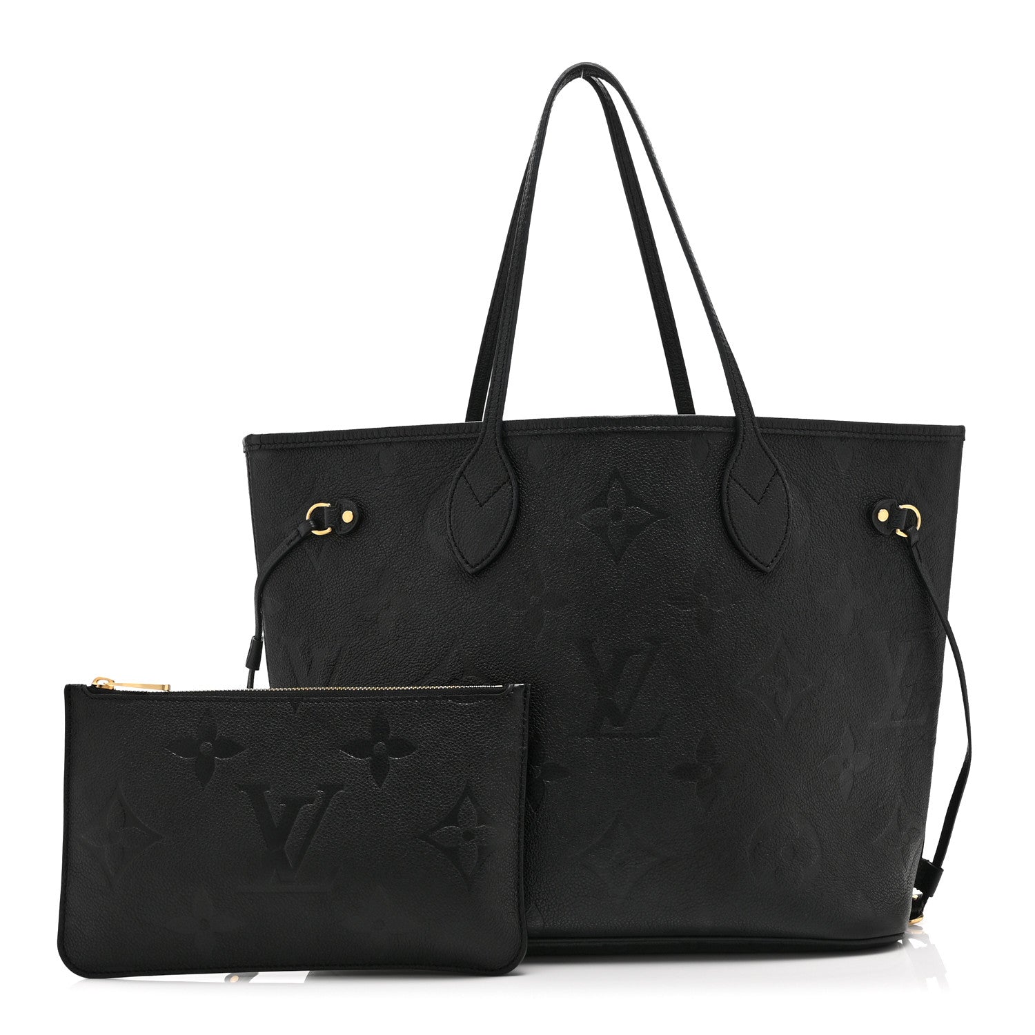 Louis Vuitton Empreinte Monogram Giant Neverfull MM Black 3 of 10