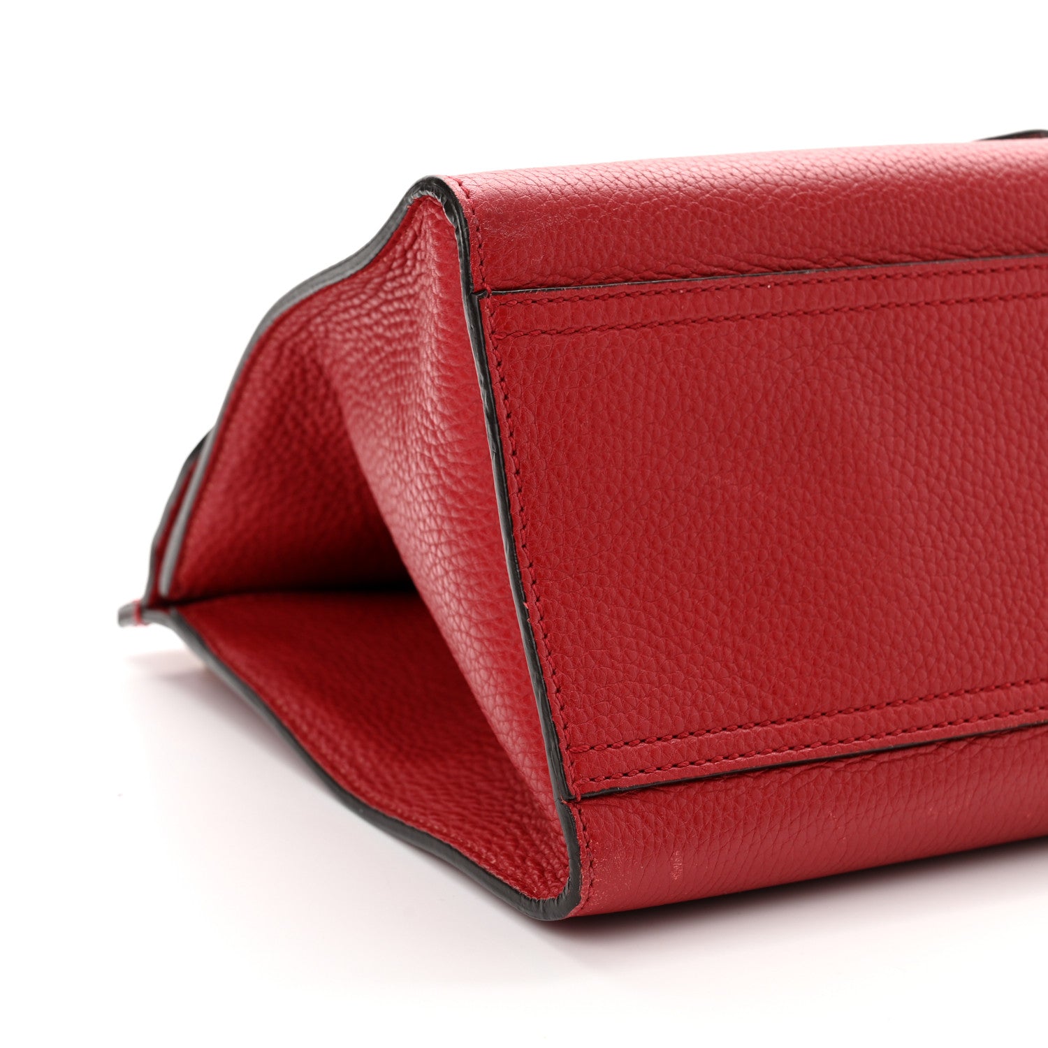 Gucci Calfskin Small GG Marmont Top Handle Bag Vulcanic Red 8 of 9
