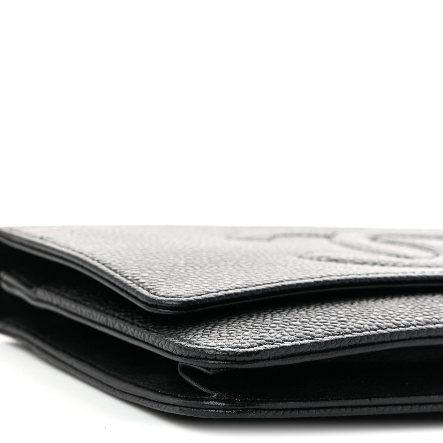 Chanel Caviar Timeless CC Wallet On Chain WOC Black 10 of 11