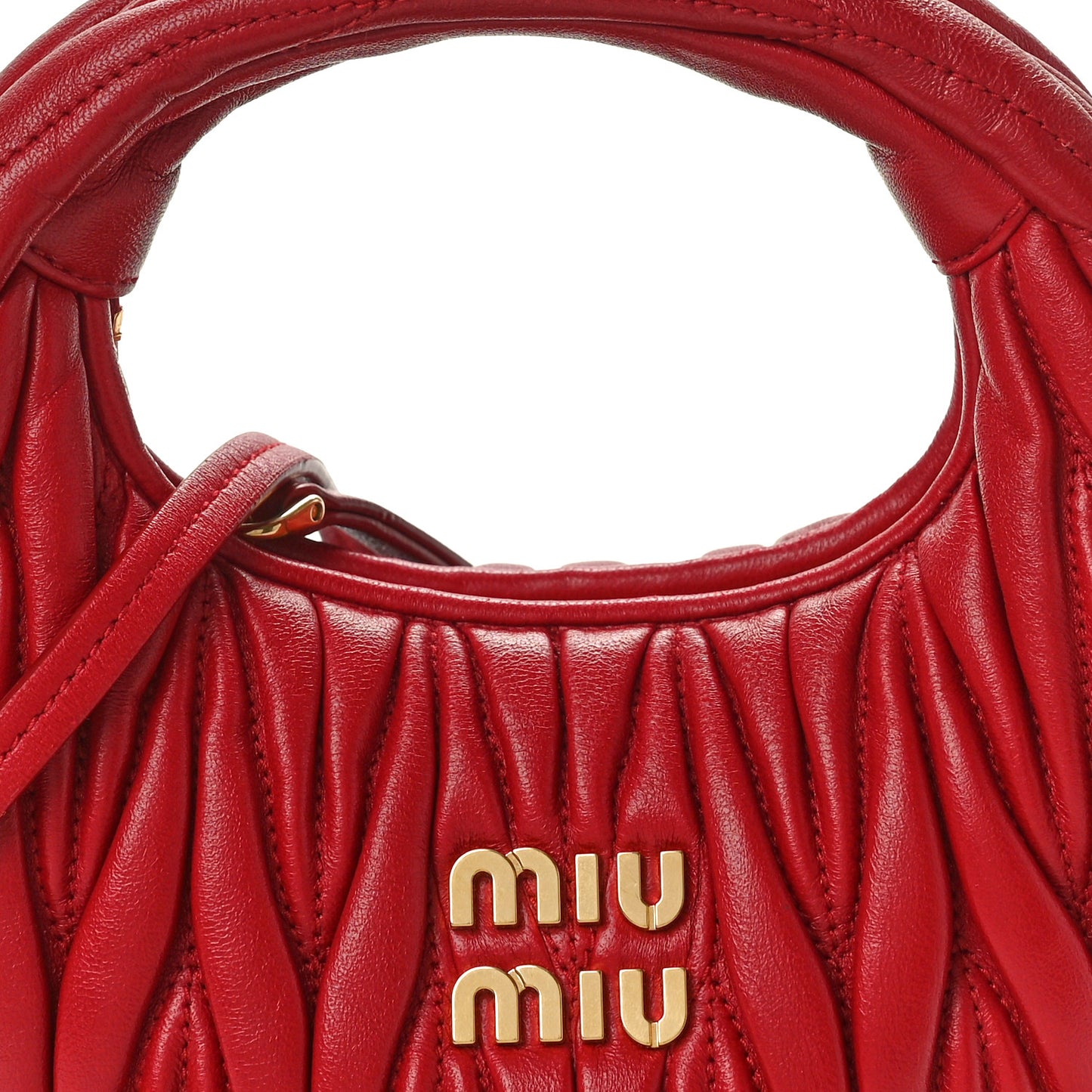 Nappa Matelasse Mini Wander Hobo Fuoco