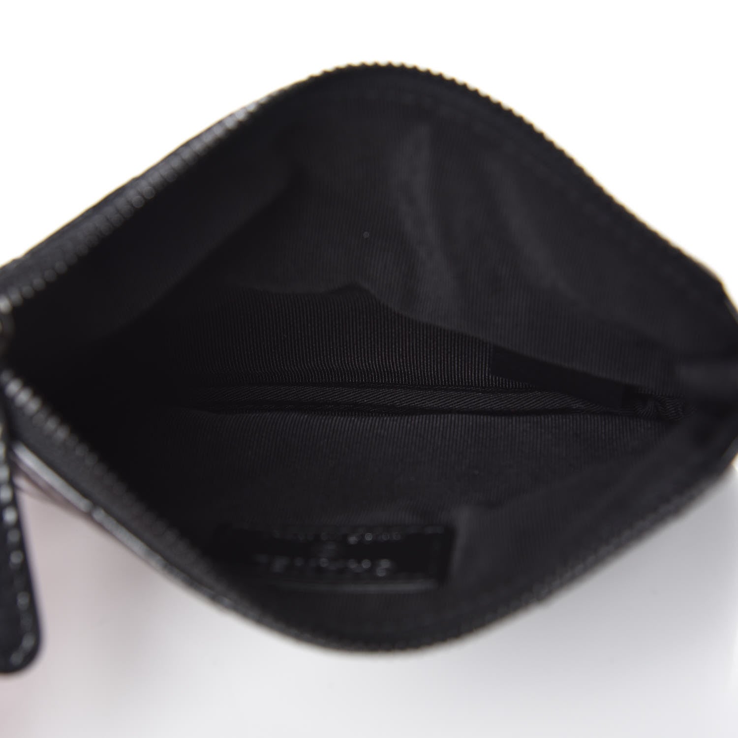 Chanel Patent Metallic Crumpled Calfskin Chevron Quilted Cosmetic Case So Black 5 of 10
