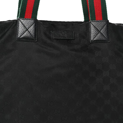 Gucci GG Monogram Large Web Handle Vertical Tote Black 9 of 14