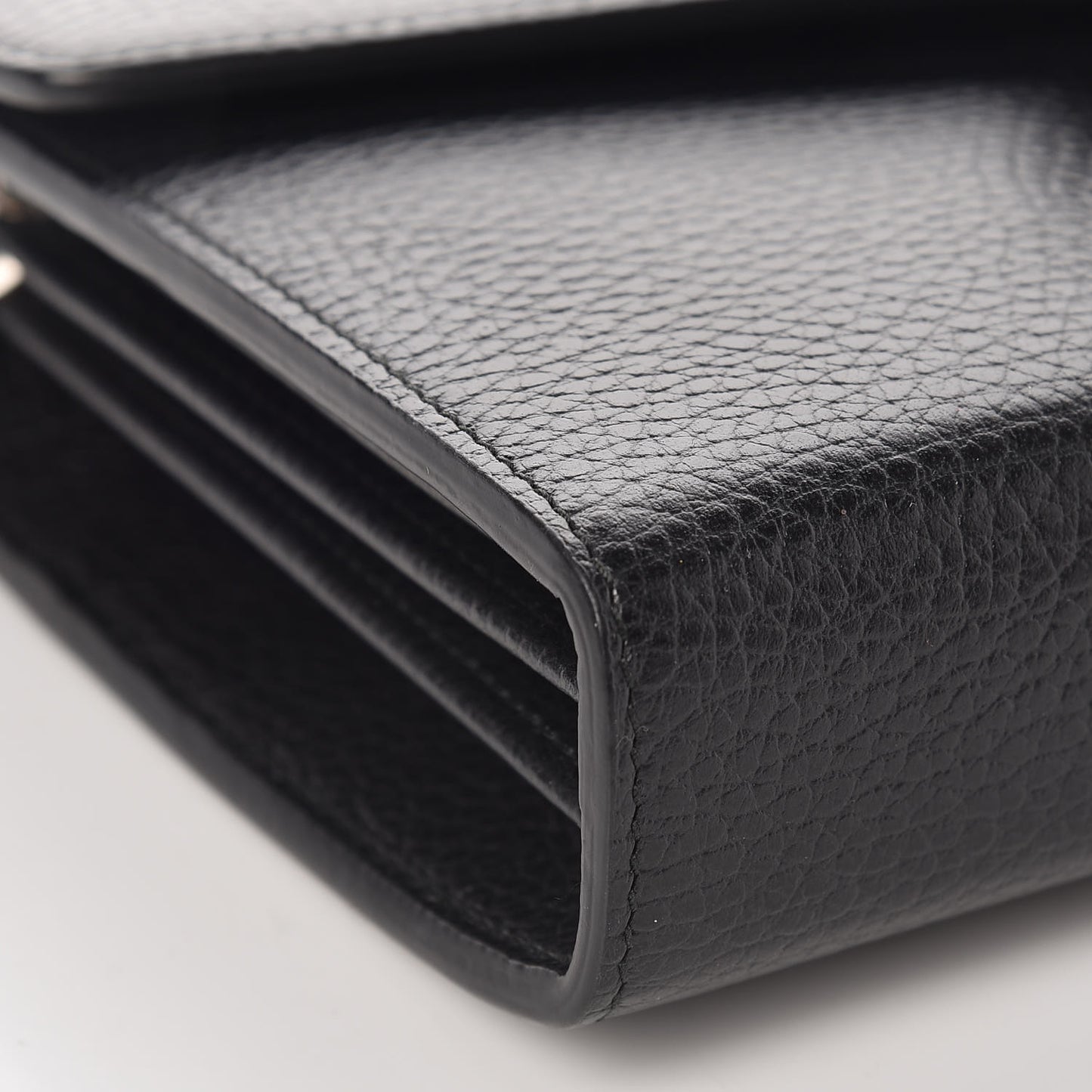 Calfskin Mini Dionysus Chain Wallet Black