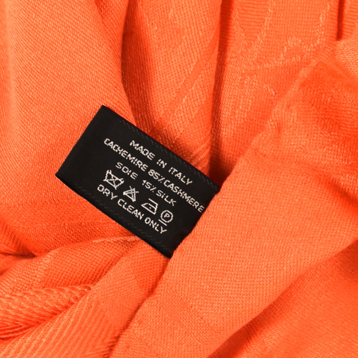 Cashmere Silk New Libris Stole Orange Exotique