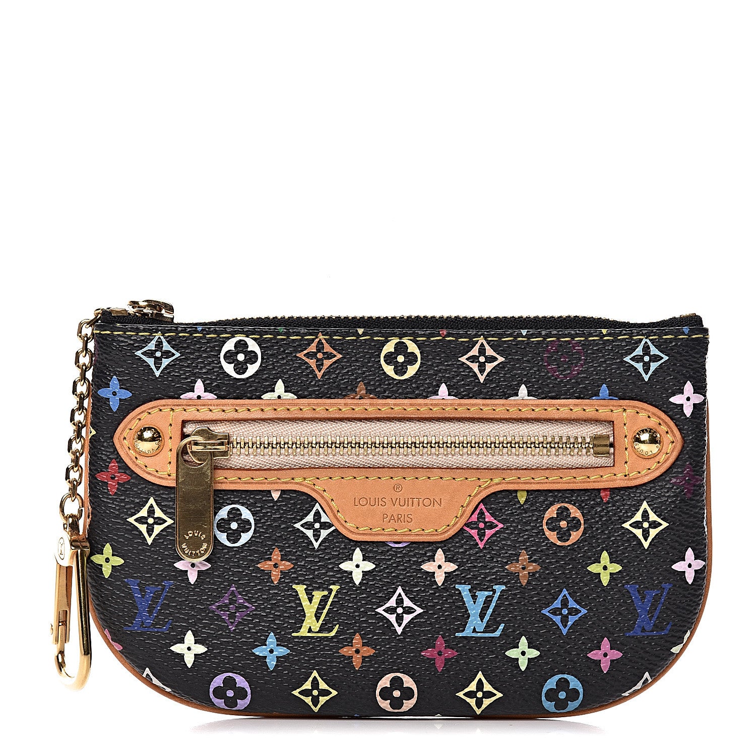 Louis Vuitton Monogram Multicolor Pochette Plate MM Black 1 of 6