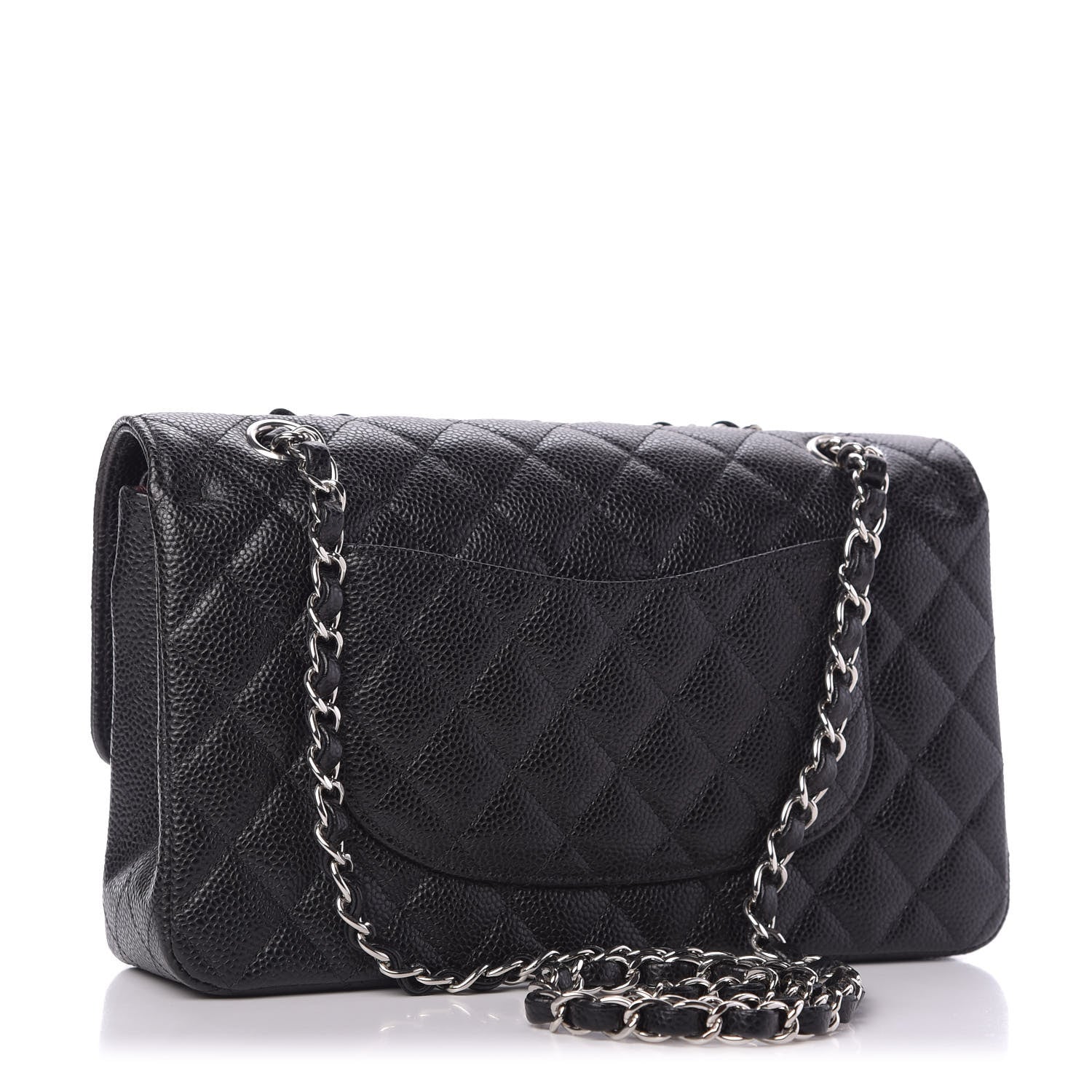Chanel Caviar Quilted Medium Double Flap Black 3 of 10