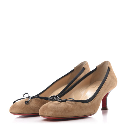 Christian Louboutin Suede Neo Mars 45 Pumps 39 Camel 3 of 9