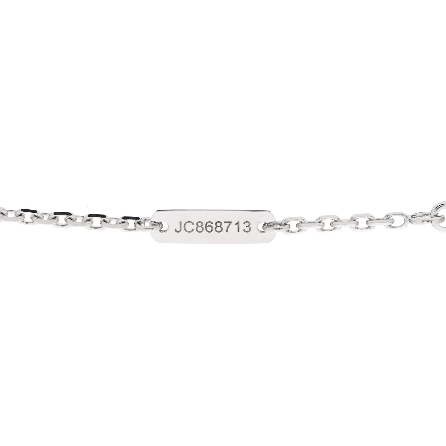 18K White Gold Diamond Small Lotus Pendant Necklace