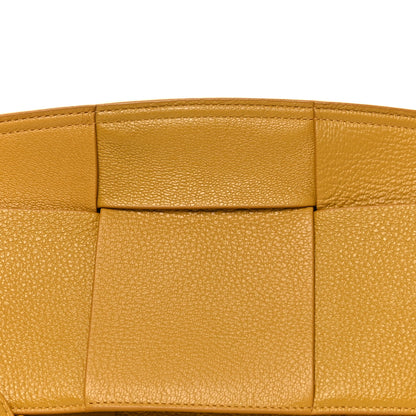 Bottega Veneta Grained Calfskin Maxi Intrecciato Medium Arco Mustard Yellow 7 of 9