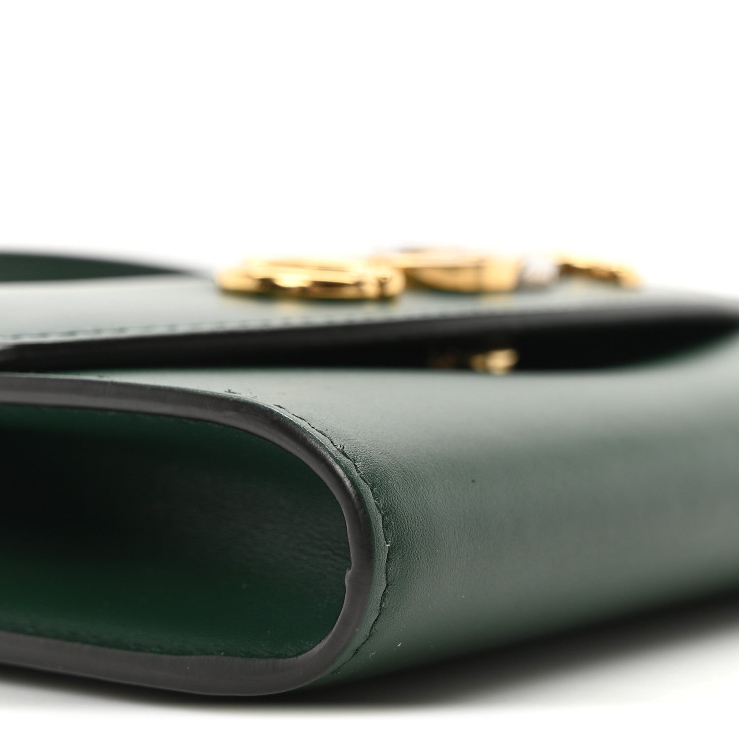 Gucci Smooth Calfskin Mini Zumi Shoulder Bag Vintage Green 9 of 10
