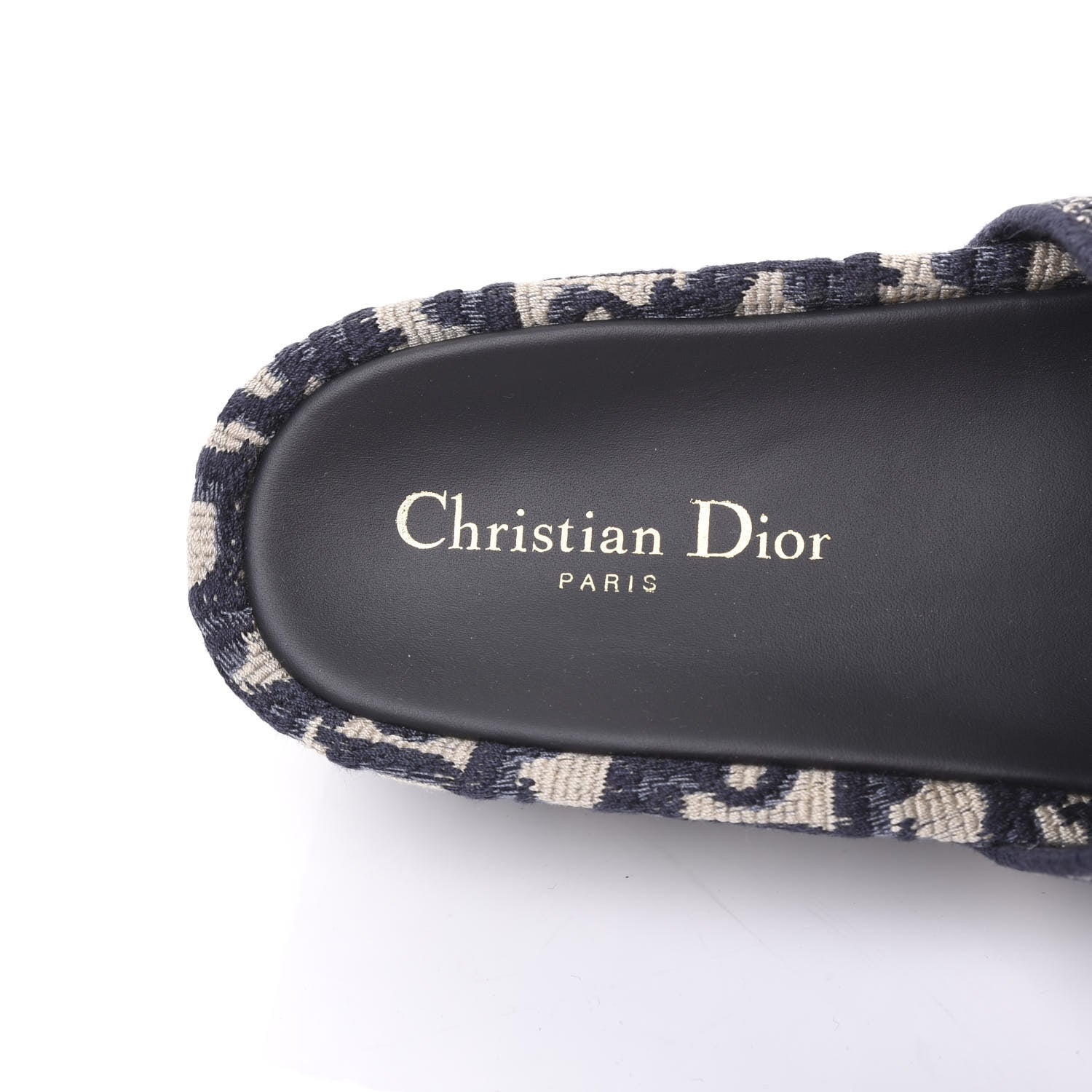 Christian Dior Oblique D-Way Platform Sandal 38 Deep Blue 6 of 10