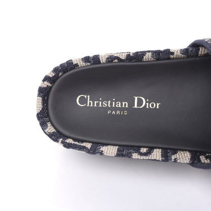Christian Dior Oblique D-Way Platform Sandal 38 Deep Blue 6 of 10