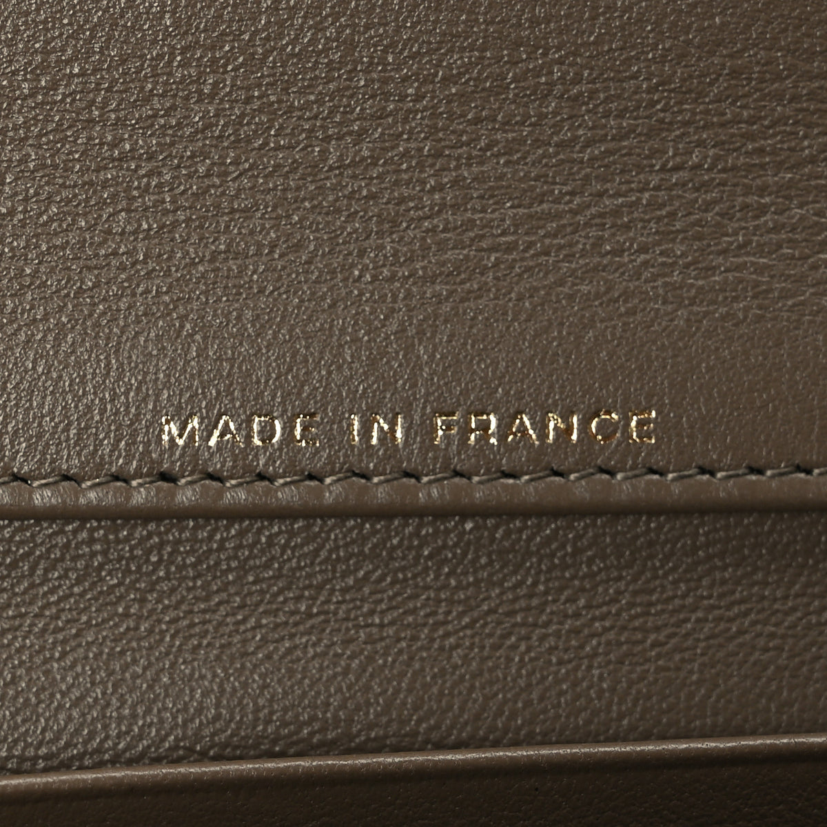 Chanel Calfskin Lizard Embossed Top Handle Long Clutch With Chain Dark Khaki 7 of 12