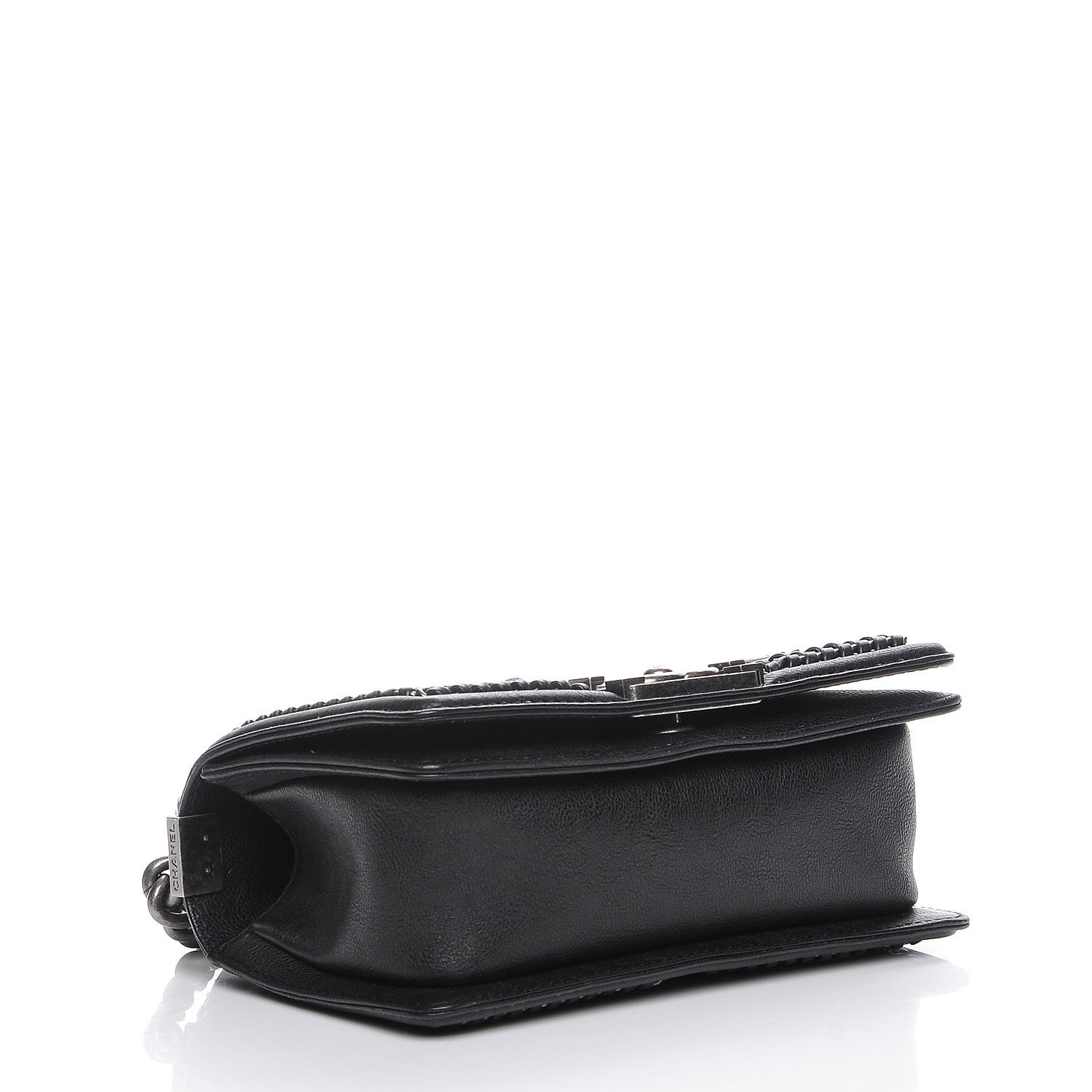 Chanel Calfskin Quilted Small Boy Handle Flap Black 5 of 9