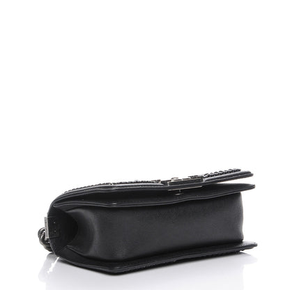 Chanel Calfskin Quilted Small Boy Handle Flap Black 5 of 9