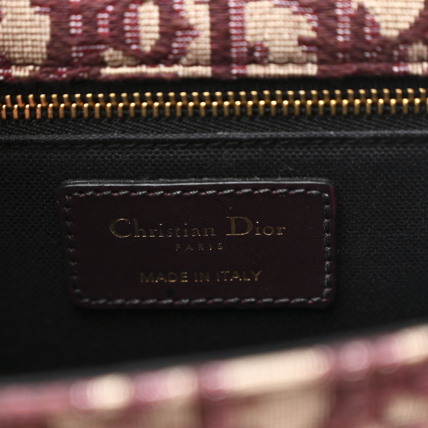Christian Dior Oblique 30 Montaigne Flap Bag Burgundy 6 of 10