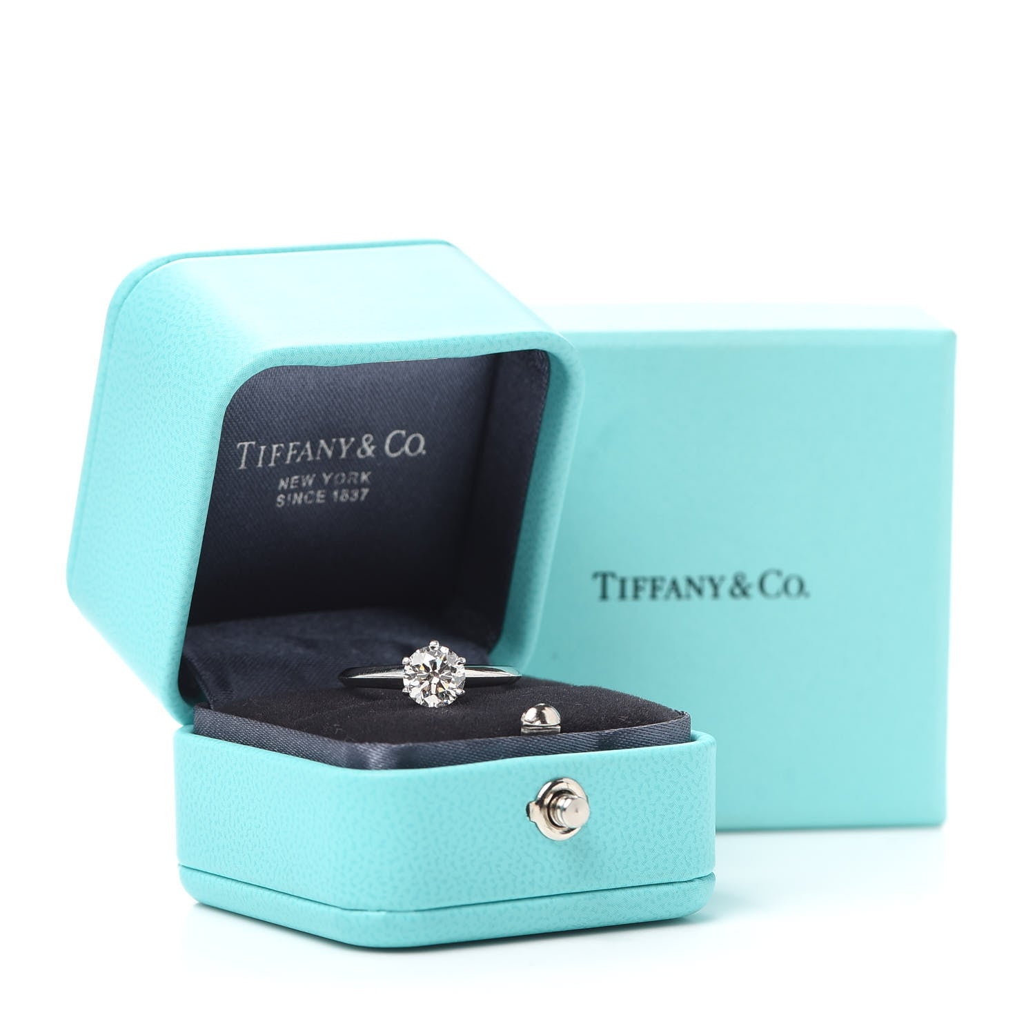 Tiffany Platinum Diamond 1.17ct Solitaire Engagement Ring 54 7 7 of 7