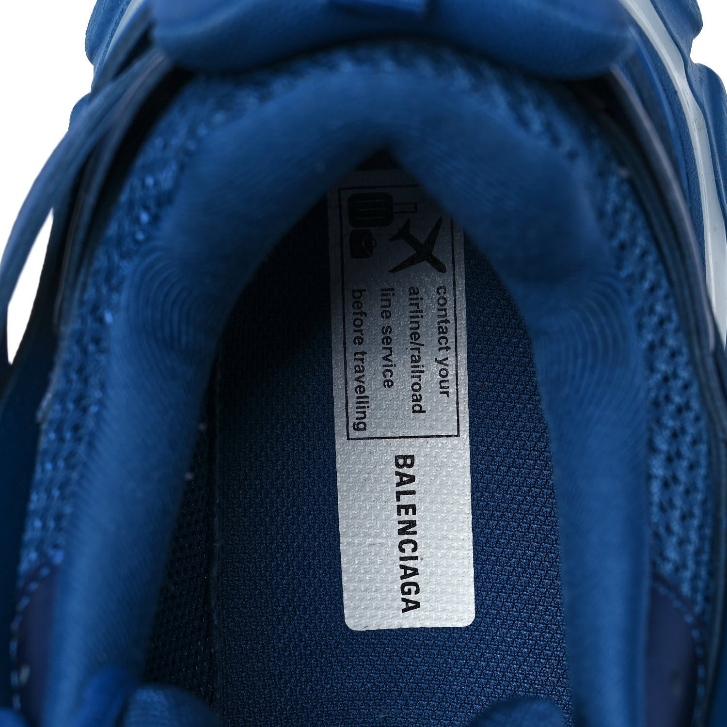 Balenciaga Mesh Nylon Mens Track LED Sneakers 43 Blue Grey White 7 of 7