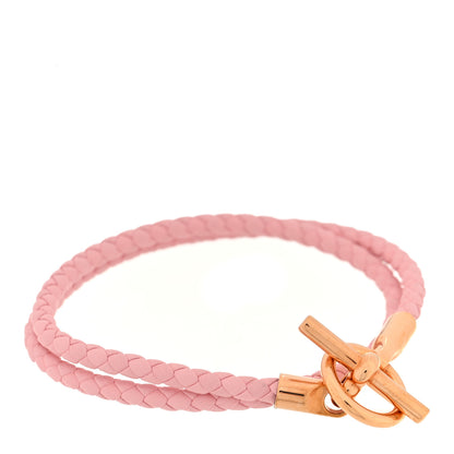 Hermes Swift Glenan Double Tour Bracelet T2 Rose Sakura 1 of 4