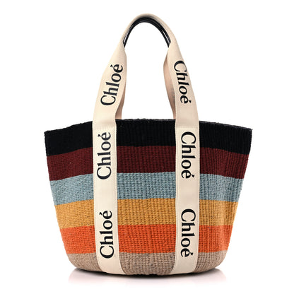 Chloe X MIFUKO Woven Large Woody Basket Tote Multicolor 1 of 12