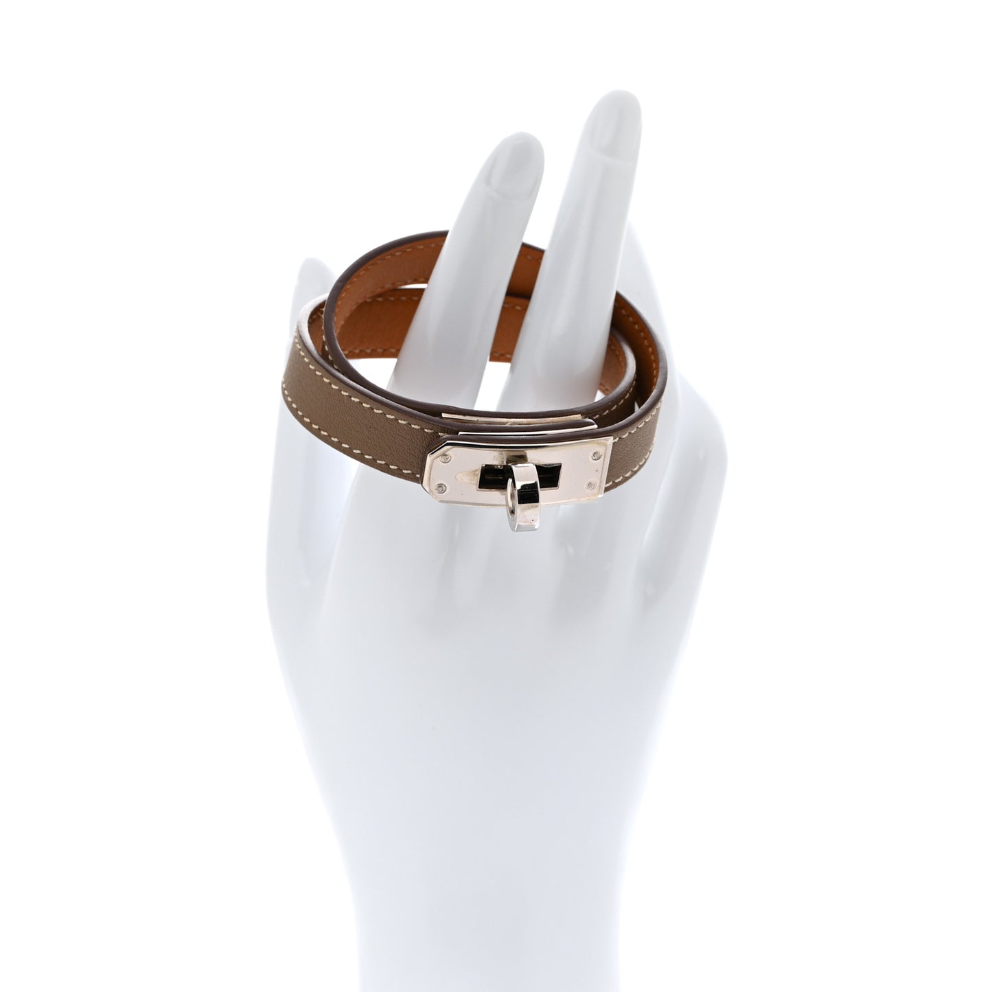 Swift Kelly Double Tour Bracelet M Etoupe