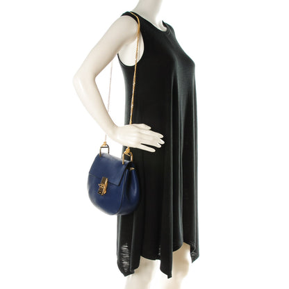 Chloe Grained Lambskin Drew Shoulder Bag Royal Navy 2 of 7
