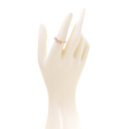 Tiffany 18K Rose Gold Diamond Small Knot Ring 54 7 2 of 6