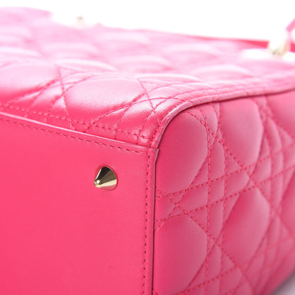 Christian Dior Lambskin Cannage Medium Lady Dior Pink 12 of 16