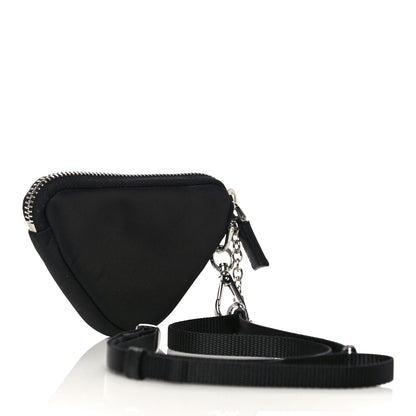 Prada Tessuto Nylon Saffiano Triangle Cargo Pouch Black 2 of 8