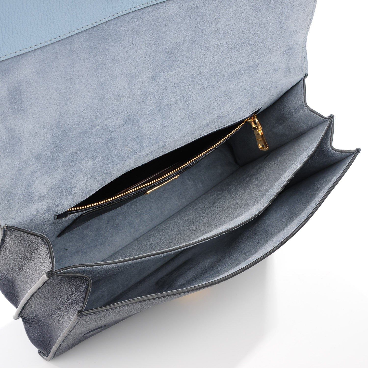 Miu Miu Goatskin Bandoliera Madras Bi-Color Shoulder Bag Cielo Baltico 8 of 9