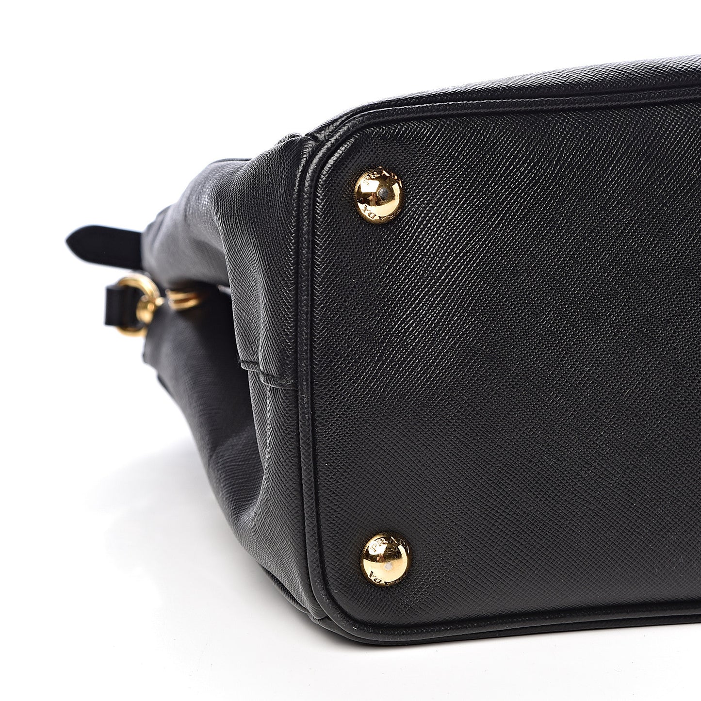 Saffiano Small Galleria Double Zip Tote Black